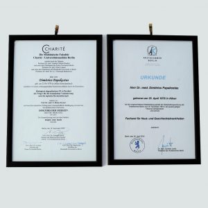Board Certified Dermatologist, Berlin Chamber of Physicians.  Doctoral Thesis Degree